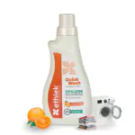 Ethiek Liquid Detergent, Laundry Washing liquid for Top load & Front load Machine, Natural & Organic Detergent for Stain Removal, Biodegradable & Baby Safe Fabric Detergent - 500ml