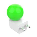 Fybros Green Bloom Play And Plug Decorative Led Night Lamp Bulb For Bedroom 0.5 Watts