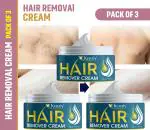 KURAIY Male Painless Smooth Hair Removal Cream Chest Bikini Armpit Legs Intimate Parts Pack Of 3