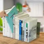 PRIME PICK Large Book Storage Clear Plastic Stackable Book, Desk Book Organizer Book Display Case Bookcase Display for CDs/Magazine/Books