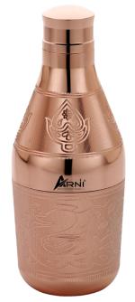 Arni Rose Gold Brass Decorative Dry Goods/Mukhavas Storage Bottle 250 ml