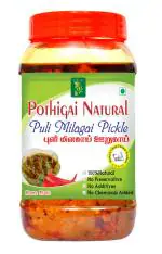 Pothigai Natural Puli Milagai Pickle 500g Home Made Pickle /No chemical added 100% Natural