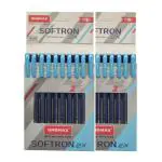 UNOMAX Softron 2X Ball Pen Mega Pack - Set of 30 (Blue) | Supreme Writing Elegance | Luxurious Matt Finish Body | Superior 0.7mm Tip Size