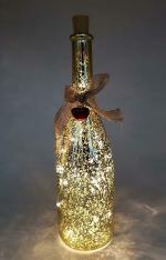 My Party Suppliers Champagne Bottle Lights with Cork and LED Starry String Lights
