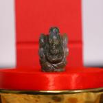 Crystal Divine Labrodorite Crystal Pocket Ganesha Idol For home decor Items & Decorative Items Lord Ganesh Figurine Vastu Items Small Figurines Ganesha Statue For Good Luck Fengshui Small Ganesh Murti