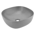 JAQUAR JDR (JAQUAR DESIGNER RANGE) Series Table Top WASH BASIN (Black Matte) | 420x420x150mm, Square | Ceramic Basin/Sink for Bathroom, Living Room | Table/Counter Top | JDS-BLM-25911