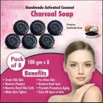 BADA HAIR DEEP CLEANING & ACTIVATED CHARCOAL SOAP FOR MAN & WOMEN PAKE OF (6 x 100 g) (6 x 100 g)