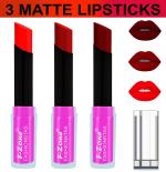 OUR BEAUTY Multicolor Soft And Smooth Touch Velvet Matte Lip Color Combo 36, 10.5 G (Pack Of 3)
