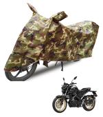 Auto Hub Waterproof Bike Cover Compatible with Yamaha MT 15 -(Fabric:-Polyester, Color:-6x6 Jungle )