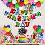 Zyozique Happy Teacher's Day Decorations, Teacher's Day Decorations Combo, Teacher's Day Party Decorations Include Banner, Balloons, Cake Topper And Cupcake Topper ( Pack Of 37)
