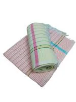 ASH Traders Multocolor Handloom Checkered Large Bath Towel for Men and Women Cotton, 36 x 72 inch