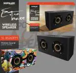 CLUBCLASSY Sonilex Bluetooth Speaker with Mobile Stand, re.and Answer Calls,tf Card Slot, fm,Chargeable Color (Gold)