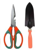 Green India Hand small shovel,Transplater with Multipurpose Scissor for Kitchen and Garden Use Combo set Garden Tool Kit (2 Tools)