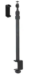 Tech Gear Desktop Webcam Stand for DSLR Camera Streaming Lights Camera Table Stand Computer Stand for Desk Camera Digital Tripod Head Aluminum Alloy Adjustable Mount