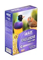 JiMMy Exclusive Daily Mix - Food for Finch,Canary,Exotic Birds- 400 GMS-Powered with Fruit Pellets & Calcium -Bird Food