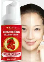 KURAIY STRAWBERRY Mousse Gentle Deep Cleansing Moisturising Foaming Face Wash