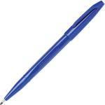 Pentel Arts 2.0 MM Fibre Tip Water Based Sign Pen | Non-refillable | Ideal For Modern Calligraphy & Decorative Writing | Ink Colour - Blue | Pack of 12