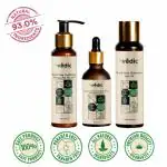 Vedix lovedic Customized Hair Fall Control Regimen for Dry Hair - Dry Scalp & Straight Hair - Customized Ayurvedic Hair Care Regimen - 3 Product Kit