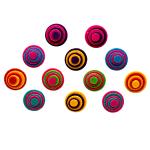 Comet Busters Beautiful Multicolor Velvet Layered Bindis (9mm) (BIN1837) Pack of 1