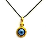 Astroghar Blue Evil Eye Protection Gold Plated Alloy Pendant