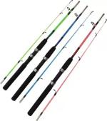 SPRED 1.5 mtr solid Fishing rod and reel set 1.5 mtr / 5 feet Multicolor Fishing Rod (150 cm, 0.25 kg, Multicolor)