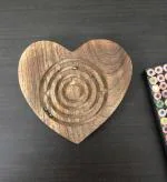 Master Piece Crafts Handmade Heart Shape Labyrinth Maze Puzzle Board Game Toys, Challenging Educational Game, Brain Teaser Game for Kids, Adults, Teens, Boy & Girl