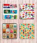 Whats Your Kick Airport Code With Country Name Printed Set of 4 Coaster With Metal Stand