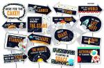 Festiko Theme Birthday Party PhotoBooth Props And PhotoBooth Of Different Birthday Themes For Boys And Girls Pack Of 16 (Space Theme)