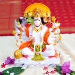 INTEXTURE GALLERY 99 Panchmukhi Hanuman Handpainted Idol For Success & Gifts/Pooja Room/Home Decoration(6.5x3x8.5) (Multi)