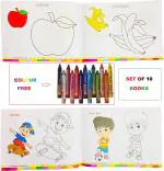 AP SINHA Colouring Drawing Book For Kids Pack Of 10 (Paperback) (Multicolor)