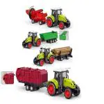 Ktrs Enterprise Farm Truck Exclusive Collection Of Vehicles Tractor Kids Different Trolley Collect Them Friction Powered Farmer Toy +3 Year Old Girls & Boys And Also Perfect To Gift.