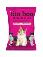 Tito Boo Advanced Clump Cat Litter Lavendar & Lemon Scented Scoopable Smart Bentonite Sand Money Saver Pack - 25Kg
