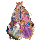 Masstone Radha Krishna Wall Stickers | Wall Stickers for Living Room, Bedroom, Office, (41x54 CM) | Radha Krishna Wall Decor | Home Decor | Radha Krishna PVC Vinyl Stickers for Wall Pack of 1