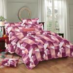 Sleeping Owls Cotton Punch Bedsheet With Pillow Cover, 229 cm X 254 cm (Set Of 3)