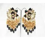 Gyaan Jewels Handmade Shop Global Gold Plated Earring Set Black (Women and Girls)