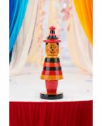 Adilakshmi Toys Etikuppaka Hand Made Woodwn RingJoker Big 9inch Muilticolour- Home decor