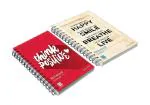 Askprints A5 Noteboo 210 x 148 mm (Unruled Wire Bound Spiral Notebook, Multicolor, Pack of 2) APC-105