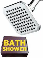 ENNIUS shower head for bathroom and slim overhead shower - bathroom rain shower & shower for bathroom (Square Shower 4 Inch Only) (Pack of 1)