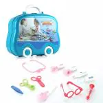 Aditi Toys Premium Doctor Set Suitcase for Kids, Doctor Set with LED Light Instruments, Pretend Play Doctor Set for Kids Above 3 Years, 10 Piece Doctor Kit for Boys & Girls, BIS Approved. (Pink)