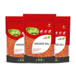 Gudmom Organic Masoor Dal 500 g ( Pack Of 3 )