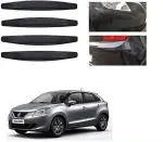 Feelitson Black Car Bumper Protector Safety Guard Scratch For Baleno New (Pack Of 4)