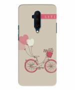 BHAI COVER One Plus 7T Pro , 1+7T Pro Polycarbonate Love Cyle Heart Abstract Stylish Designer 3D Printed Mobile Phone Back Cover