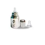 Klassi Kichen Steel Feeding Bottle Laser Flower Design With Extra Silicone Nipple - 200 ml