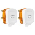 Hi-Plasst 16A 3 Pin Square Plug For Refrigrator, Washing Machine, Geysers And Mixer Grinder