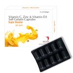 Meditek Super Booster Vitamin C Zinc & Vitamin D3 pack of 30 Capsule