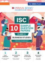 Oswaal ISC 10 Sample Question Papers Class 11 Business Studies For Board Exams 2024 (Based On The Latest CISCE/ISC Specimen Paper)_oswaal books