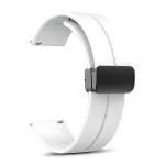 Morden 22mm Watch Replacement Band, Smart Watch Soft Silicone Strap with Magnetic Lock Compatible with Noise ColorFit Smartwatch Flexible & Latest Fashion Watch Strap-(Pack of 1,White)