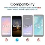 TECH SHIELD Google Pixel 3a Transparent Tempered Glass Oil Resistant Screen Protector 20 x 18 x 4 cm