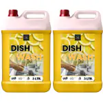 BLISS & BLUSH Dishwash Liquid 10 Liter Yellow Tough Grease Removal & Mild Fragrance| Removes Tough Malodour