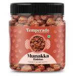 TEMPERADO Premium Afghani Munakka Raisins 250 g JAR PACK | Abjosh Kishmish (with seeds) | Munka Dry Fruits | Delicious & Healthy Snack | High in Antioxidants, Naturally Sweet & tasty | Grown In India
